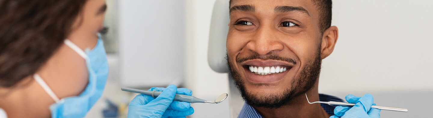 dental patient receiving an exam